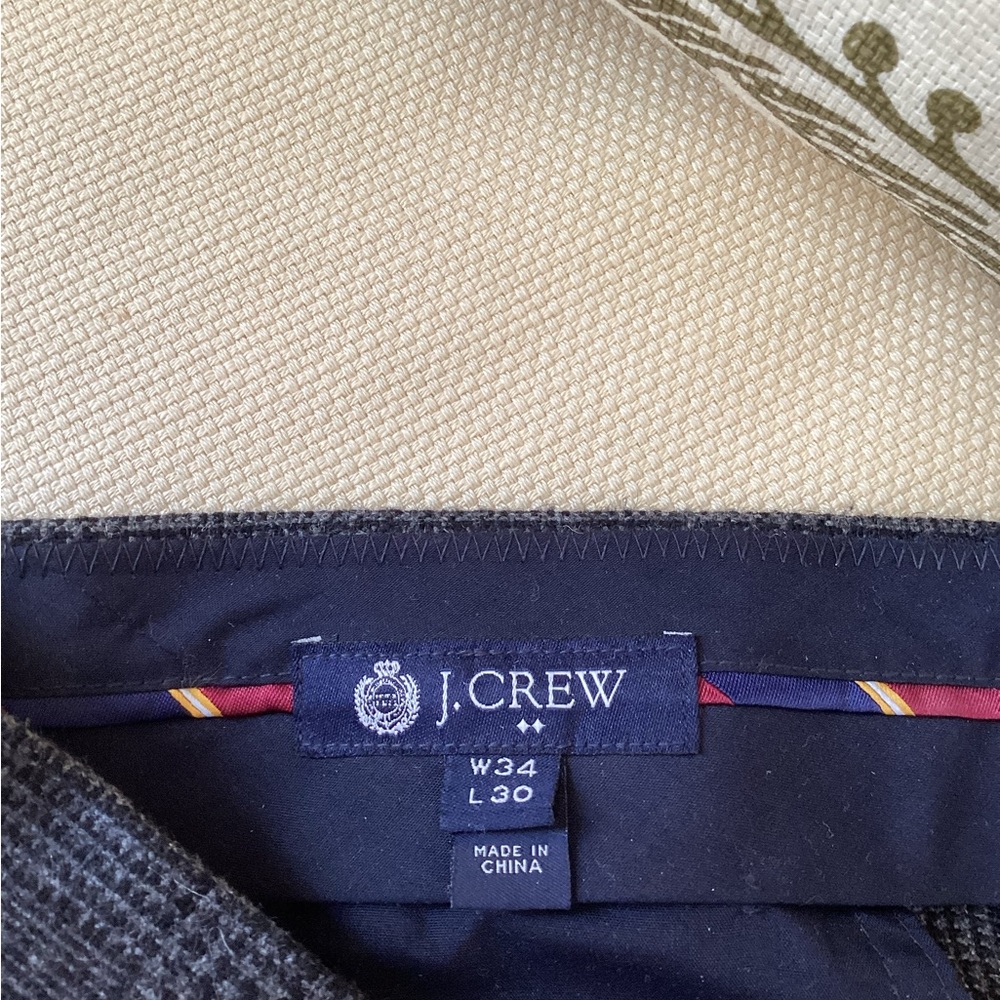 Men’s lined 34”waist 27” lenght wool blend pants